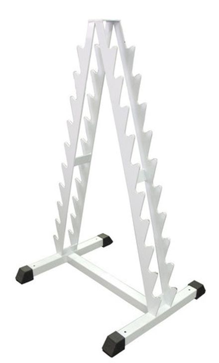 Стойка для хранения хромированных  гантелей фитнес на 10 пар