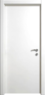 Дверь влагостойкая пластиковая KAPELLI classic Гладкая Белая + коробка