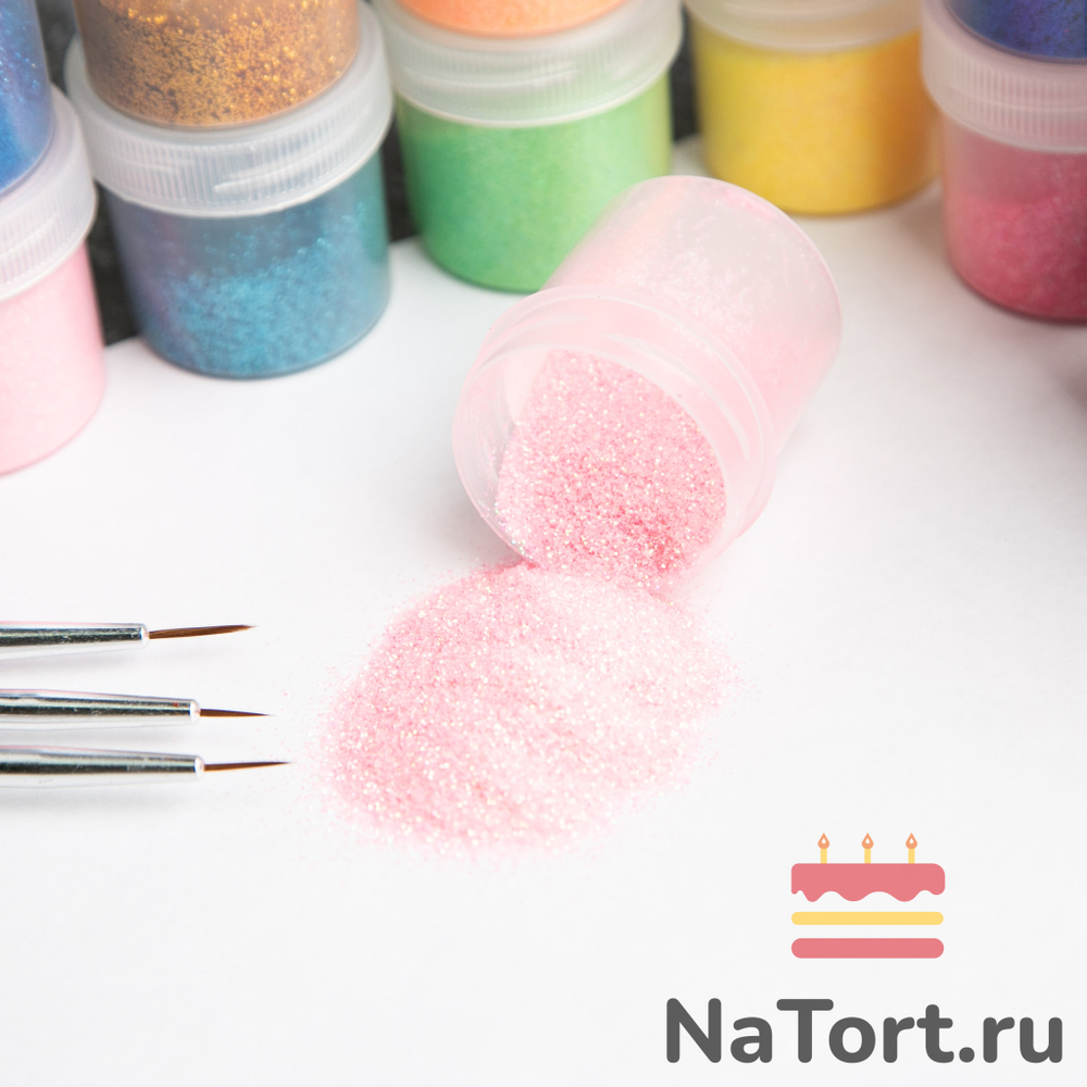 Блестки декоративные «Розовый» 10 гр