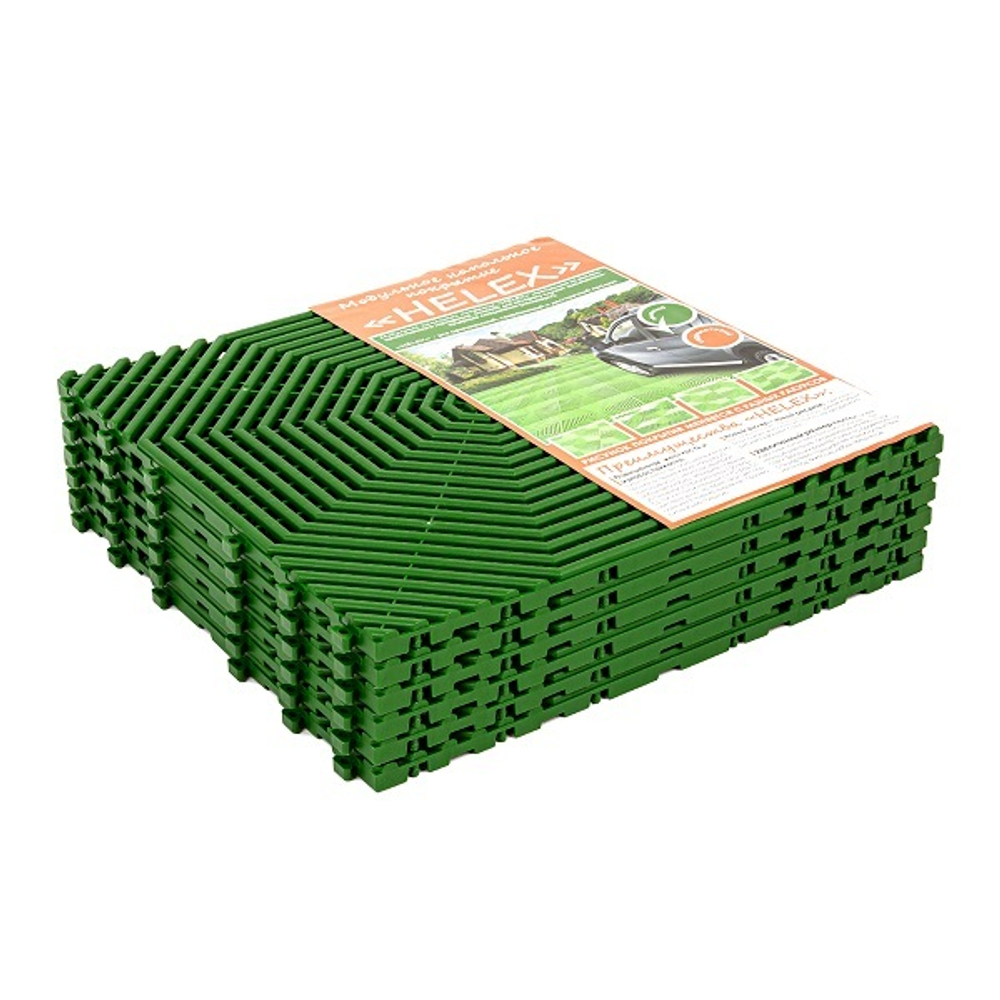 Плитка садовая HELEX зеленая - 60шт. (9,6 кв.м)