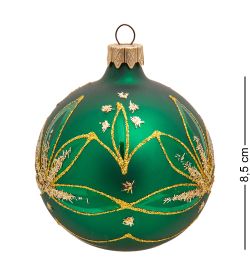 Элита НФШ-1568/2 Ел.украшение Шар «Жасмин» зеленый 80 мм