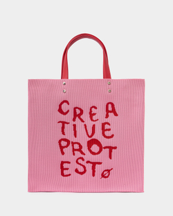 Текстильная сумка At Ease (красный-розовый)