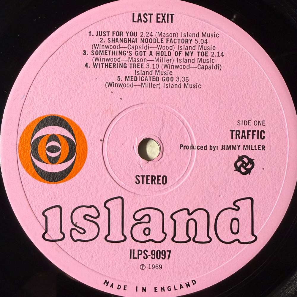 Виниловая пластинка Traffic ‎– Last Exit LP