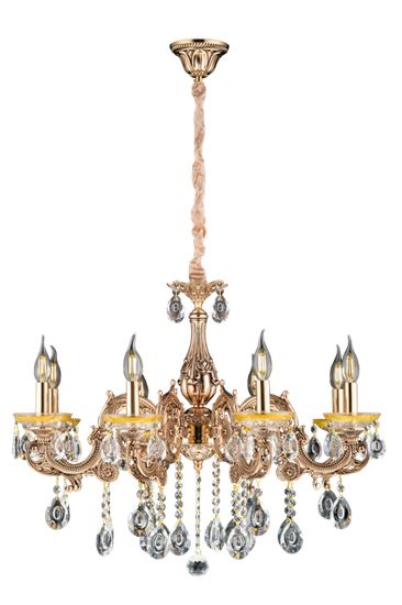 1704/8B FGD+BK (1) Люстра Veneto Luce