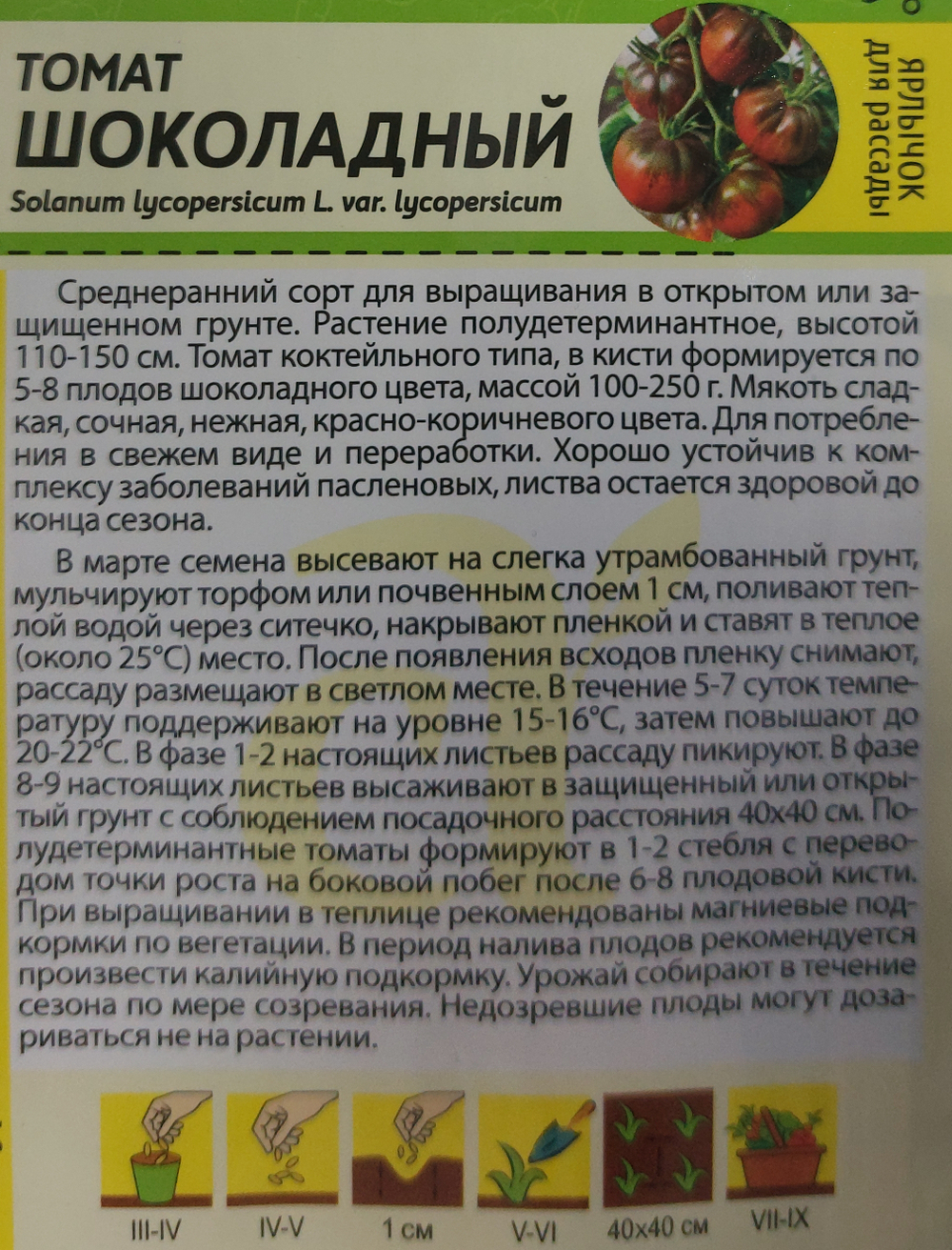 Томат Шоколадный 0,05 г СМТ-57