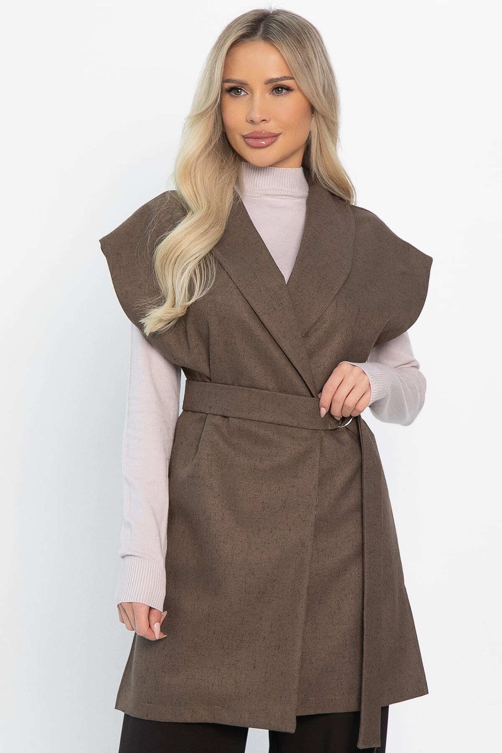 Жилет костюмный Жюлли (шоколад) Б14488-4М LT Collection