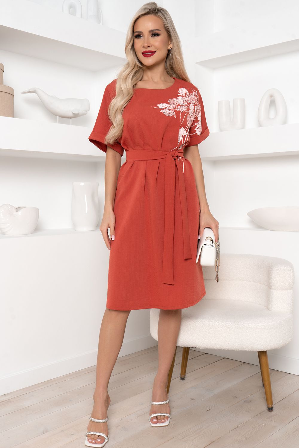 Платье Карина (терракот) Р11-1213/3 Nikol