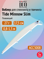 Воблер DUO Tide Minnow Slim 175SP, CCC0386 Grey Mullet, 175 мм, 27,6 г, нейтральный, минноу