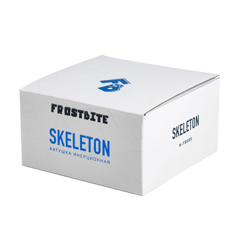 Катушка инерционная Frostbite Skeleton, р. 85 мм/100/