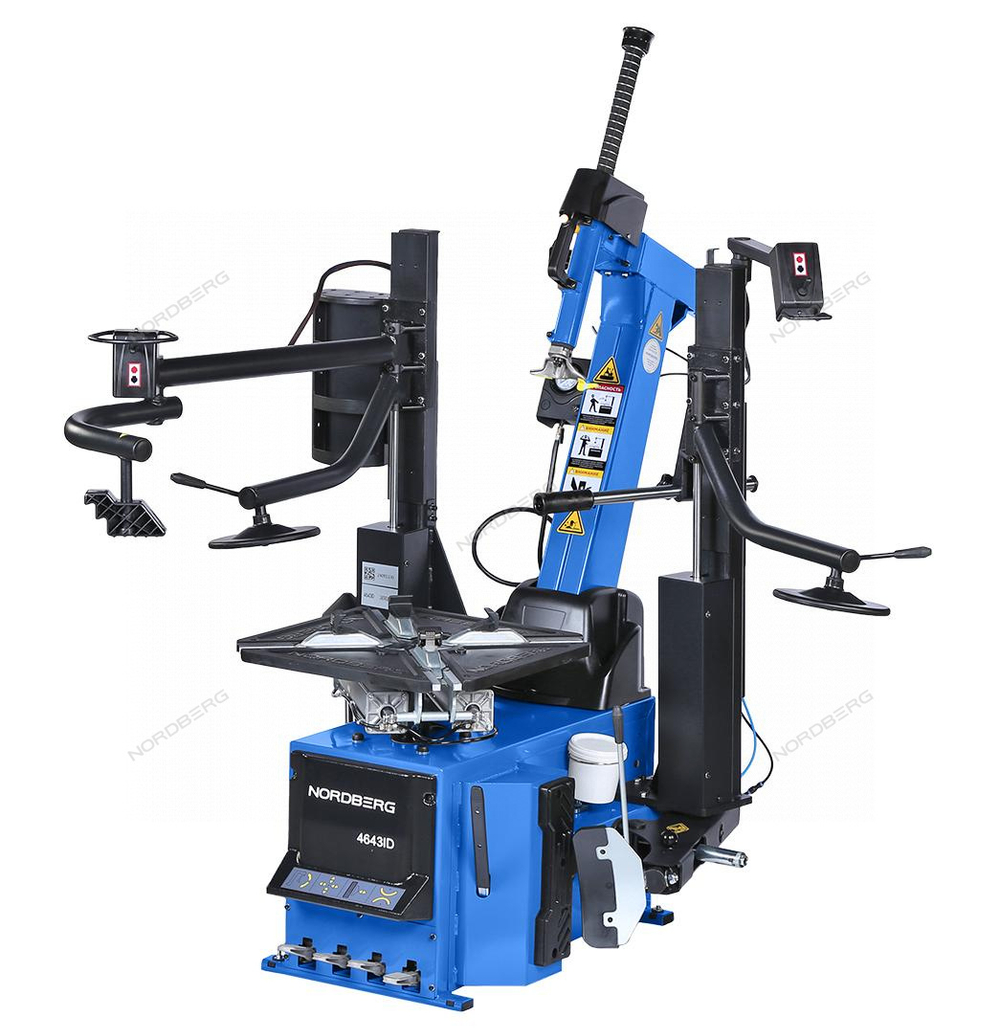 Станок шиномонтажный автомат, инверторный, стол с накладками, 220 В, синий NORDBERG 4643ID (B)