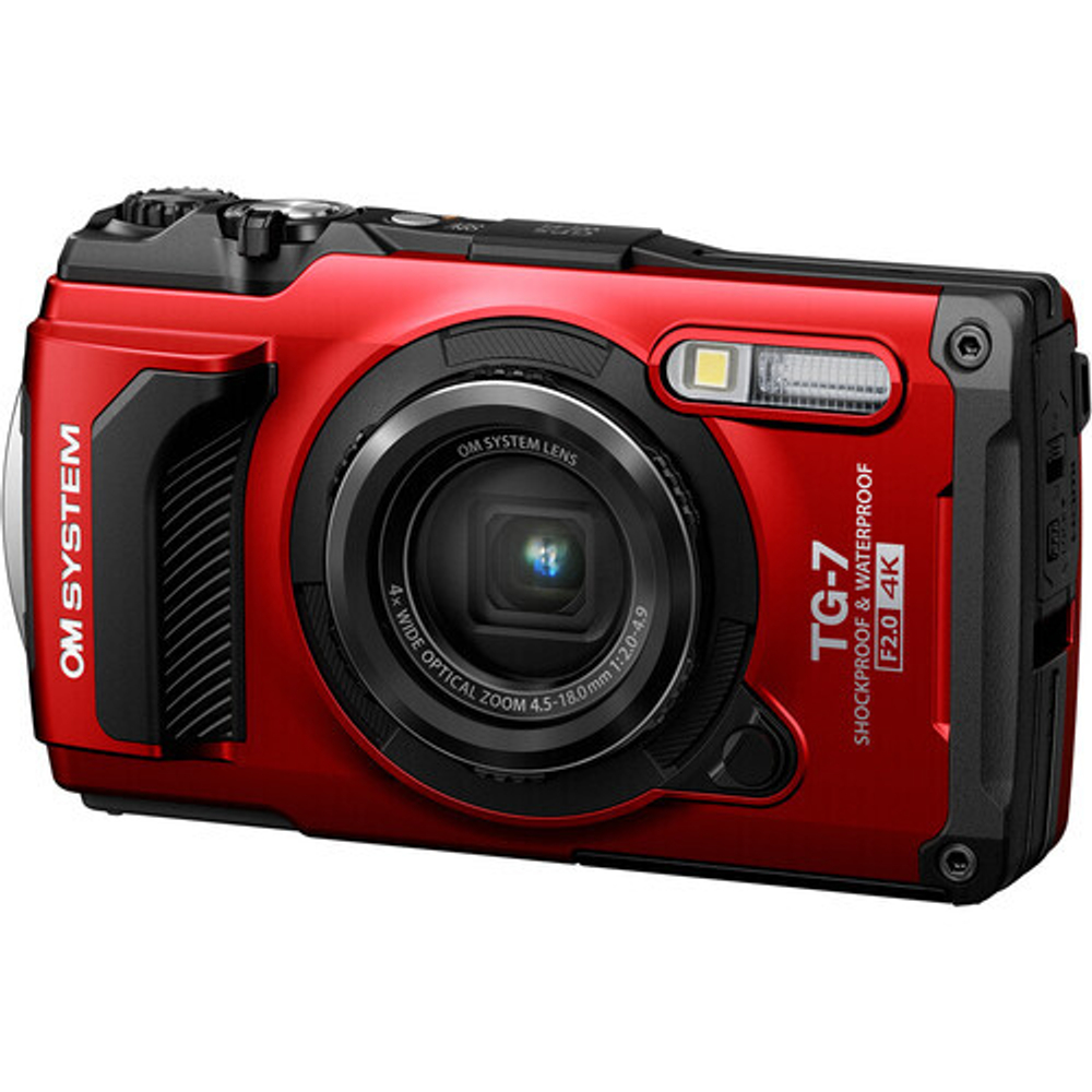Компактный фотоаппарат Olympus OM System Tough TG-7, красный