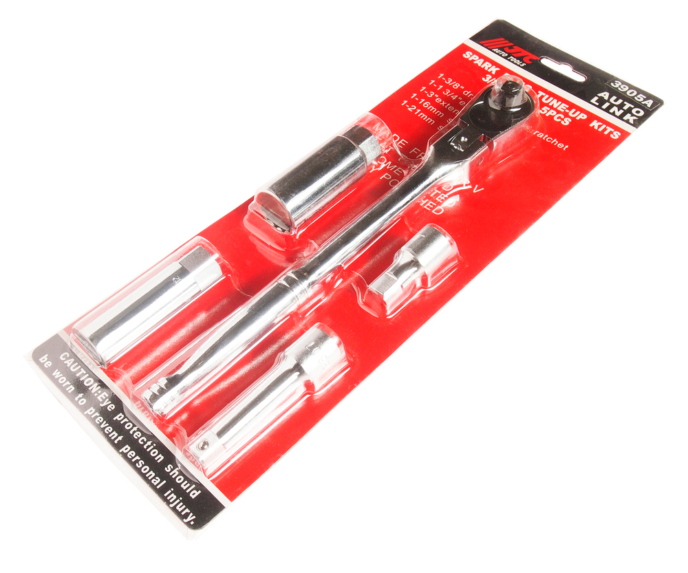 Набор головок торцевых магнитных для свечей зажигания с фиксатором (трещотка,удлинитель,головка) JTC