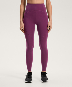 OYSHO Базовые компрессионные легинсы длиной до щиколотки, темно-сливовый