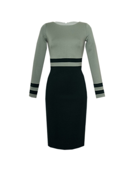 09-16FW Платье с горизонтальными вставками