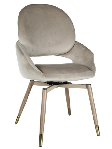 Стул обеденный Ist Casa Виола, бежевый, орех