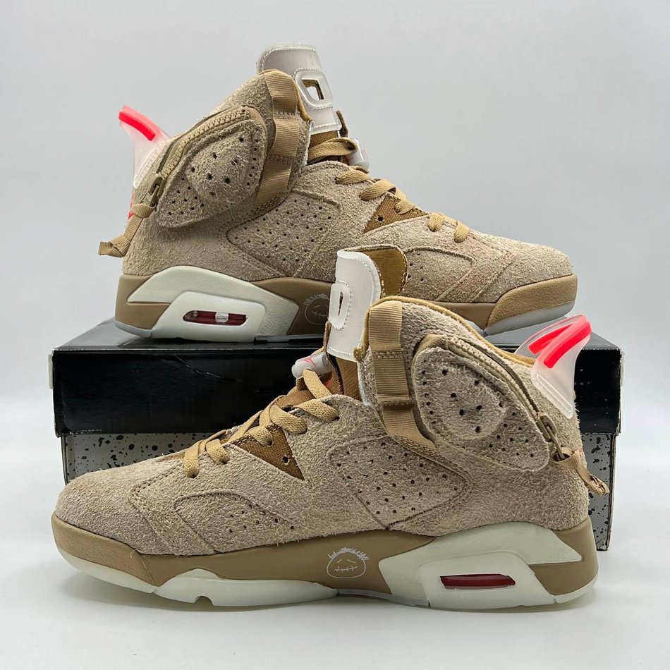 Кроссовки Nike Air Jordan 6 Retro x  Scott #A53 (беж.)