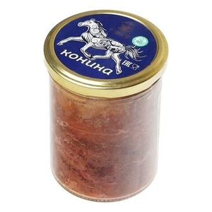 Мясо коня в собственном соку, стекло 360 гр, Каусар