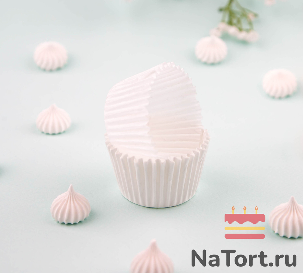 Капсулы бумажные Белые 50x35 мм, 500 шт