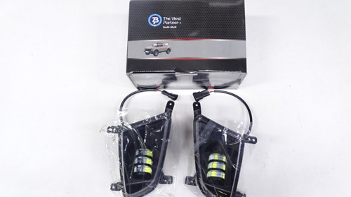 Фара п/туман. /21704 Приора/ ЛЮКС белые, ромбич. н/о LED (TLT)