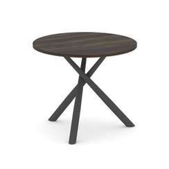 Oak Стол переговорный круглый D=900 PR.C.SPRG-002.D Дуб Мали/Металл Антрацит 900*900*750