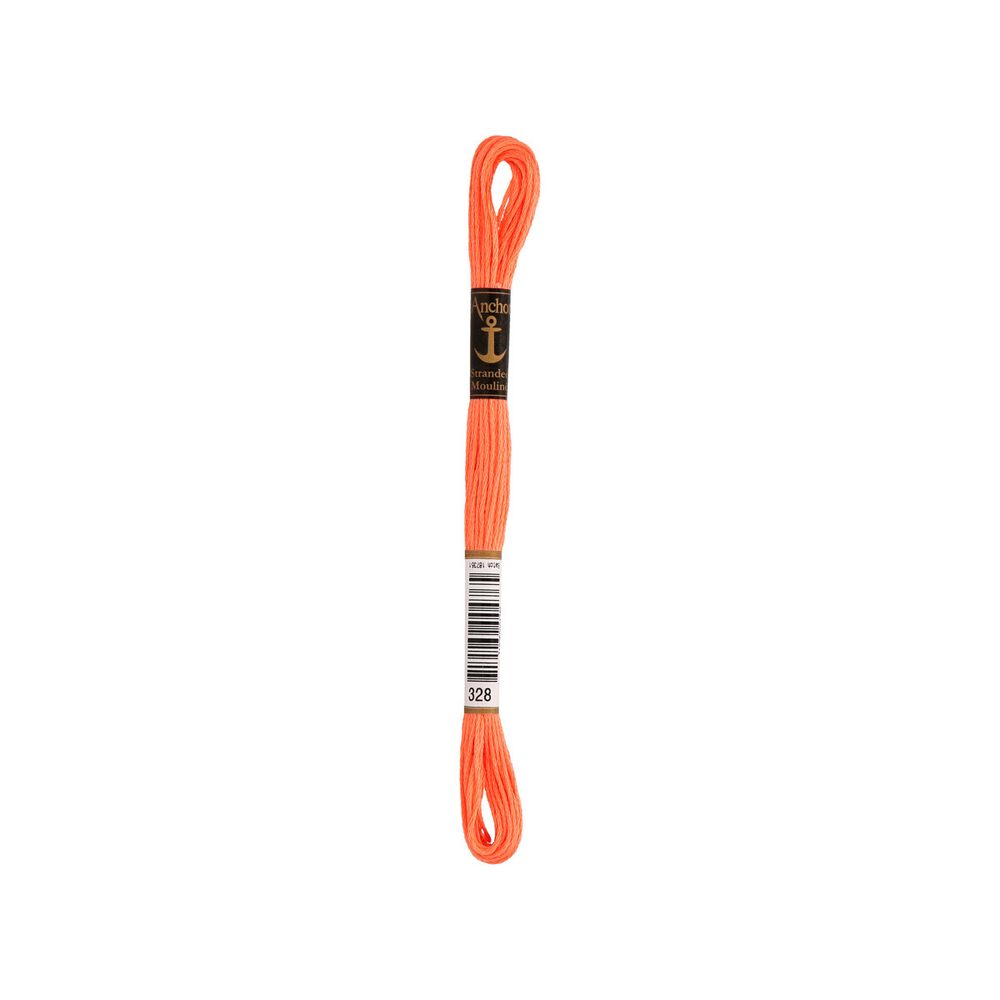 Мулине Anchor 100% хлопок, цв.0328 красн, 12 мотков по 8 метров