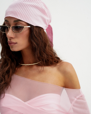 №044 Платье-сетка (нежно-розовый)