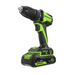 Дрель-шуруповерт акк. Greenworks DD345, 24V, б/щет, 27/45 Нм,13мм,2х2Ач,ЗУ,кор (3708307CUC)