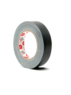 Супер Клейкая! Супер Матовая прочная лента на тканевой основе 145MESH - Gaffer Tape@MATT STRONG - Гаффа тейп 25мм/25м - Черный
