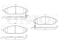 Колодки тормозные диск. передние UNIO BRP-20454