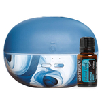 Набор dōTERRA «Аквамариновая весна» диффузор Pebble (100 мл) и смесь «Айлэнд минт» (15 мл)