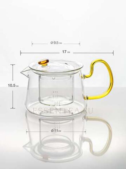 Чайник стеклянный "Хаджин Голд"  550 мл