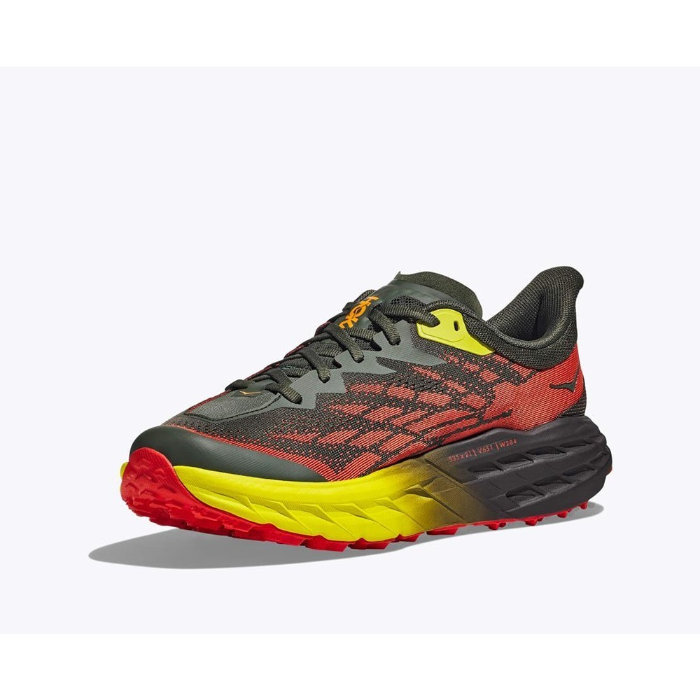 Кроссовки мужские HOKA M SPEEDGOAT 5 WIDE Thyme / Fiesta
