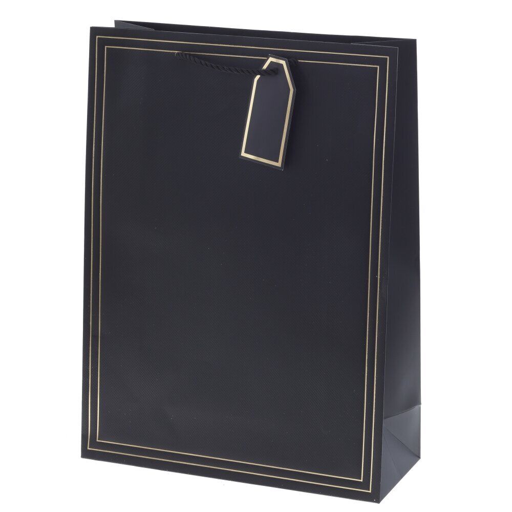 GAEM Пакет подарочный L (бумага 210г/м2, блок 12шт), L31 W12 H42 см, 10в.