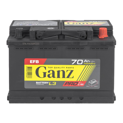 Аккумулятор GANZ PRO-Line EFB 70 А/ч обратный R+ 278x175x190 L3 EN 700 А