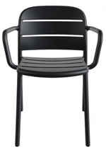 Кресло пластиковое Papatya Beykoz-K, антрацит