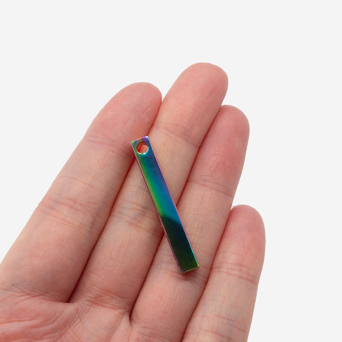 Подвеска "Колонна" 35*5мм, сталь с анодированием