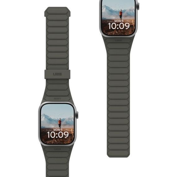 Ремешок силиконовый UAG Pathfinder Silicone для Apple Watch 49/45/44/42 мм (Olive/Rust) (194161117291)