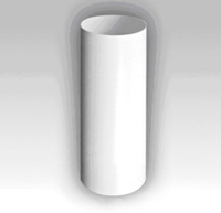 Воздуховод пластиковая труба ERA d150 мм, 0.5 м, 15ВП