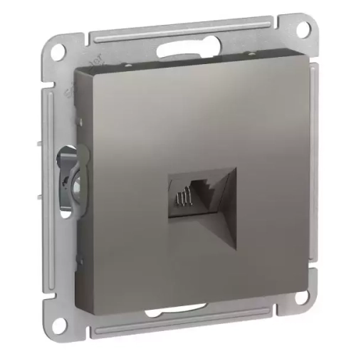 РОЗЕТКА тел. RJ11, мех, сталь  ATN000981