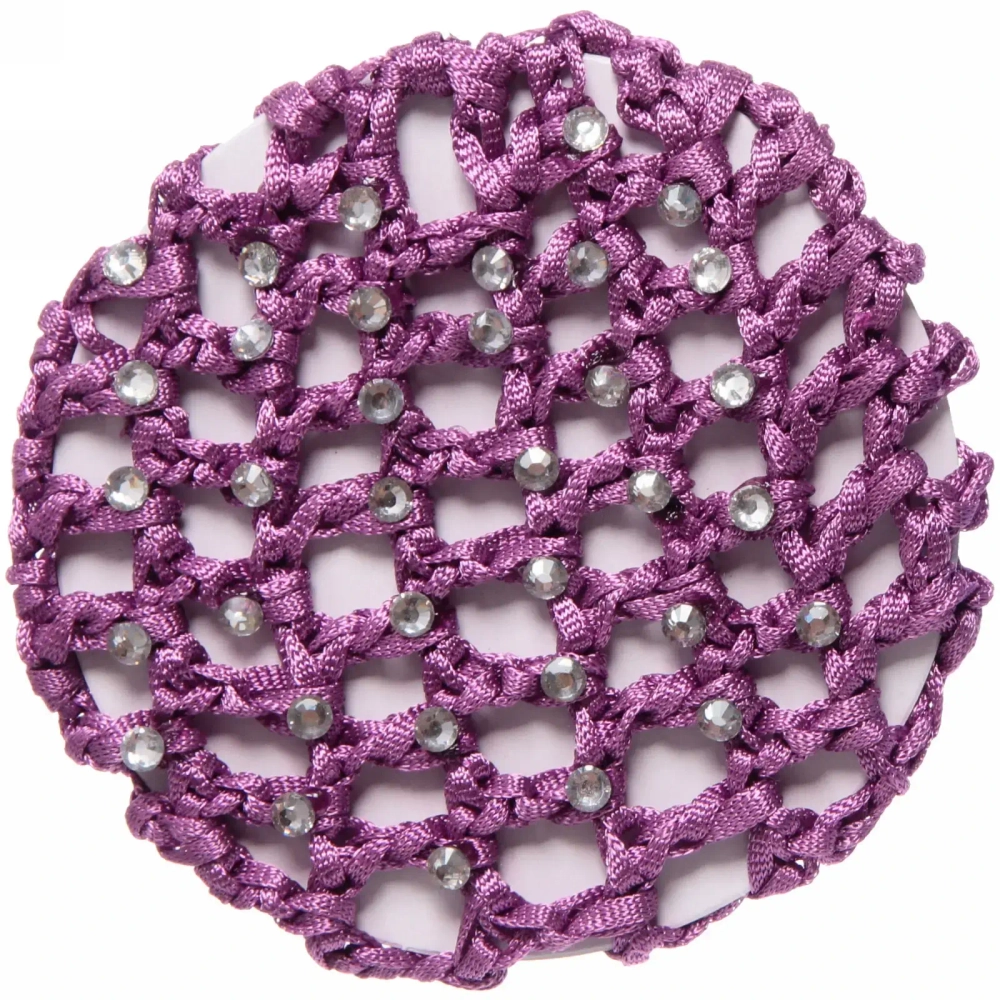 Сетка на пучок «Ballet style - Стразики», микс 6 цветов, d-10см