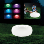 Надувное кресло-пуф с LED подсветкой 86х33см.