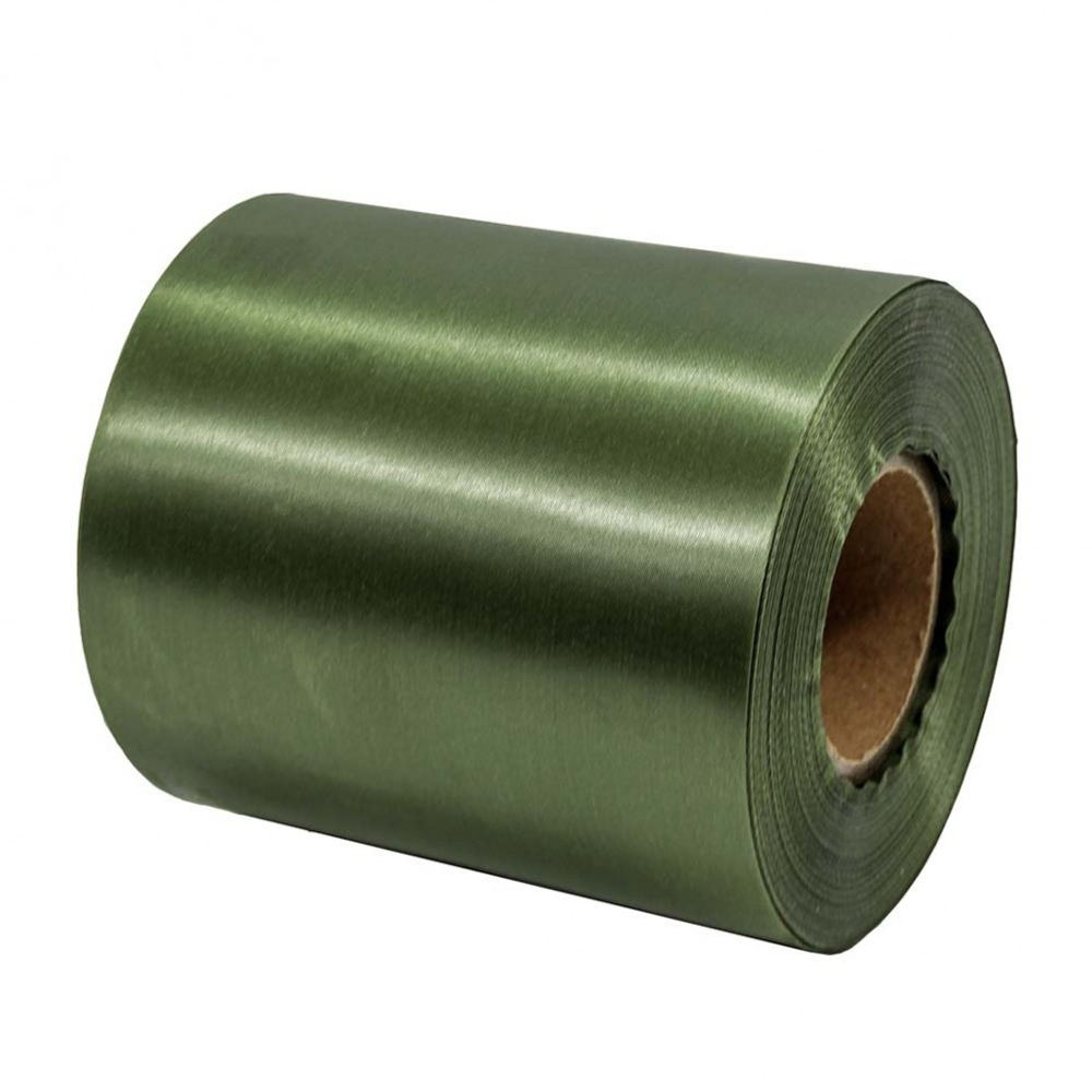 Лента Атласная 10см х 55м Сатин (Зеленый)