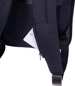Рюкзак Piquadro Brief2 CA6383BR2/BLU темно-синий нейлон/натуральная кожа