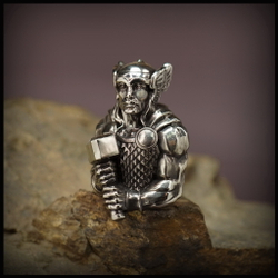 Темлячная бусина "Тор" для ножей , мельхиор