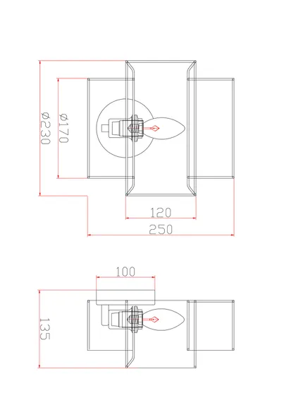 Настенный светильник (бра) FR5333WL-01W Лента / Ribbon E14x1 Freya fr5333wl-01w