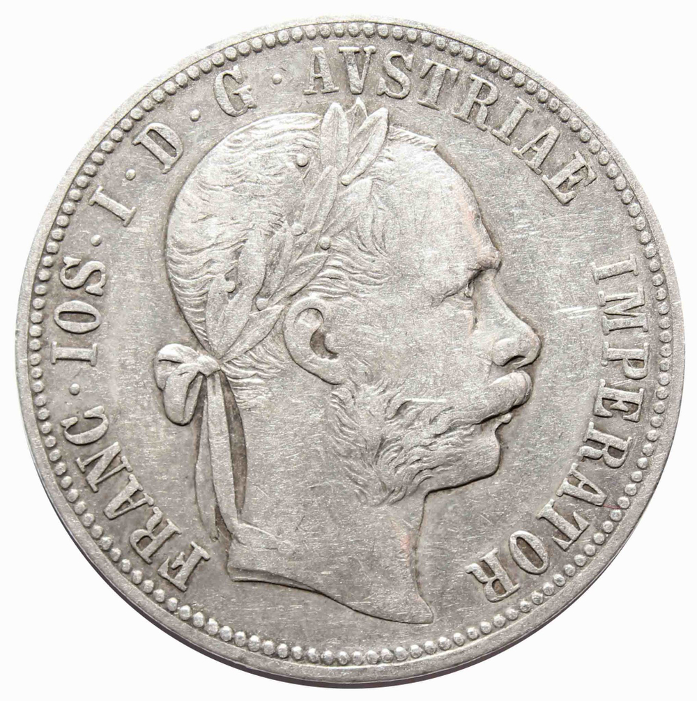 1 флорин 1890 год, Австрия. VF+