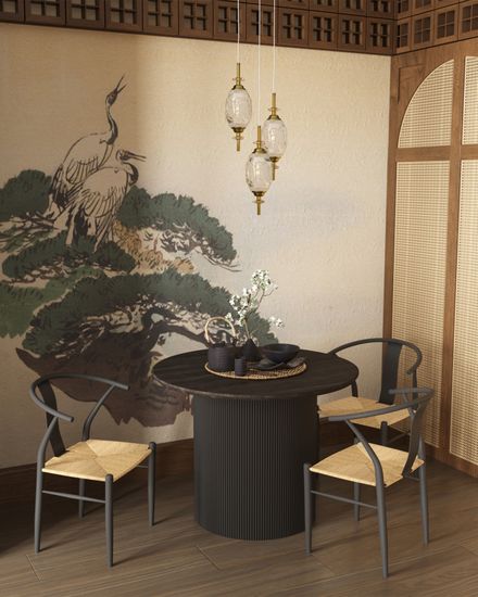 Стол обеденный Boston 100*75 темное дерево