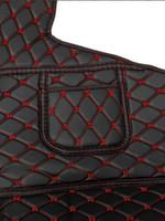 Ковры 3D SHACMAN X3000 (экокожа, черный, красная строчка)