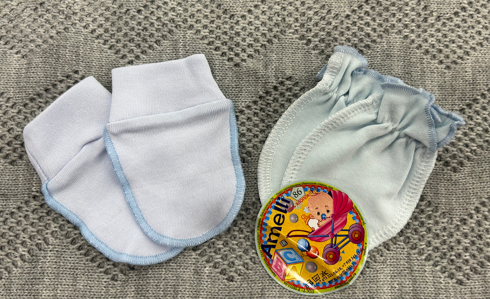 Царапки для малышей 2 пары голубой