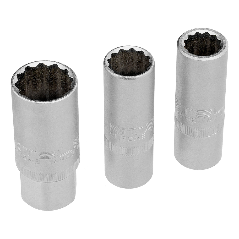 Набор инструментов 1/2", 1/4", CrV, 12 гранные головки, пластиковый кейс, 109 предмета Stels